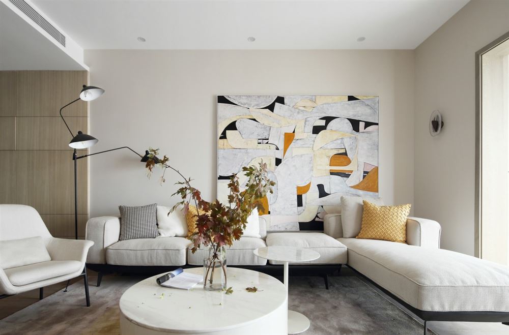 桂林室内装修怡翠尊堤130平方米三居-现代简约风格室内设计家装案例