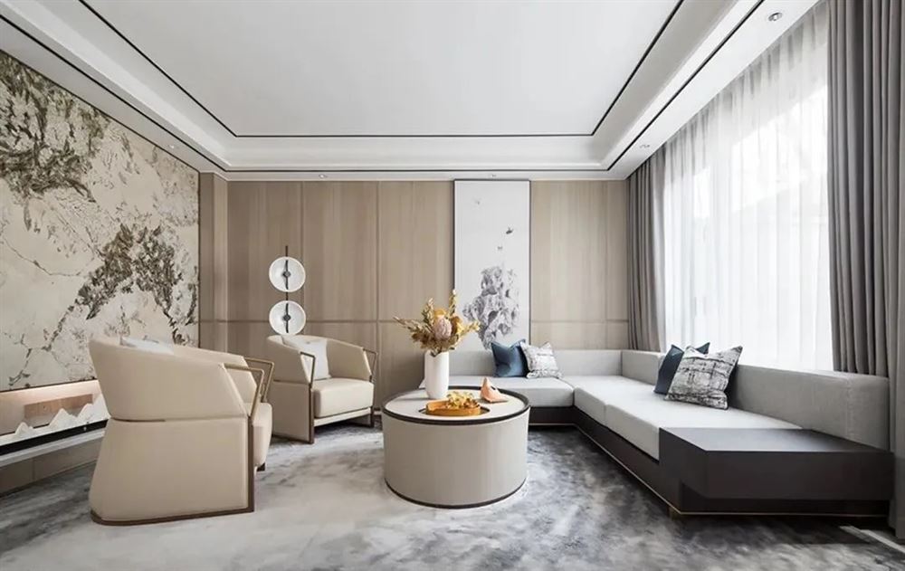 桂林室内装修万和星城158平米四居-现代简约风格室内设计家装案例