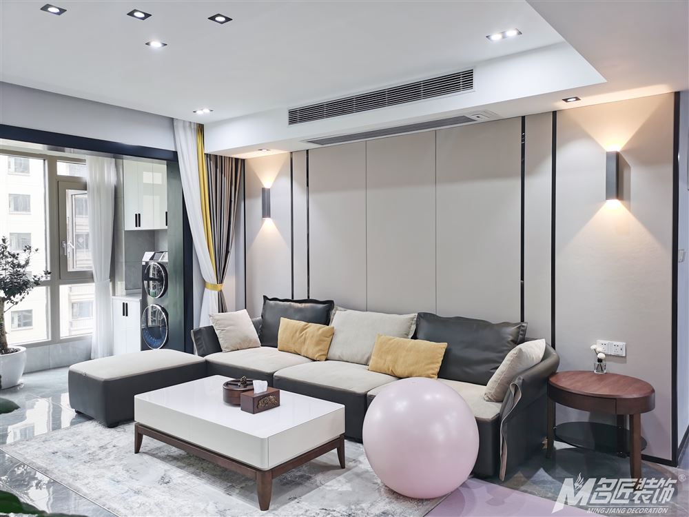 桂林室内装修国华新都142平米-现代简约设计轻奢与精致的双重享受